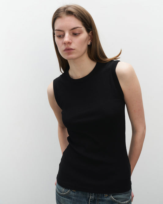 Sleeveless T-shirt Black
