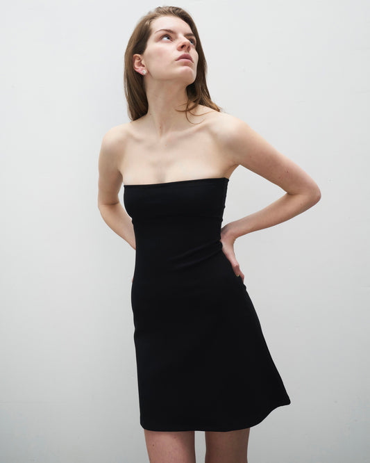The Strapless Dress Black